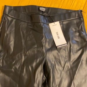 Zara Leather look mid rise legging